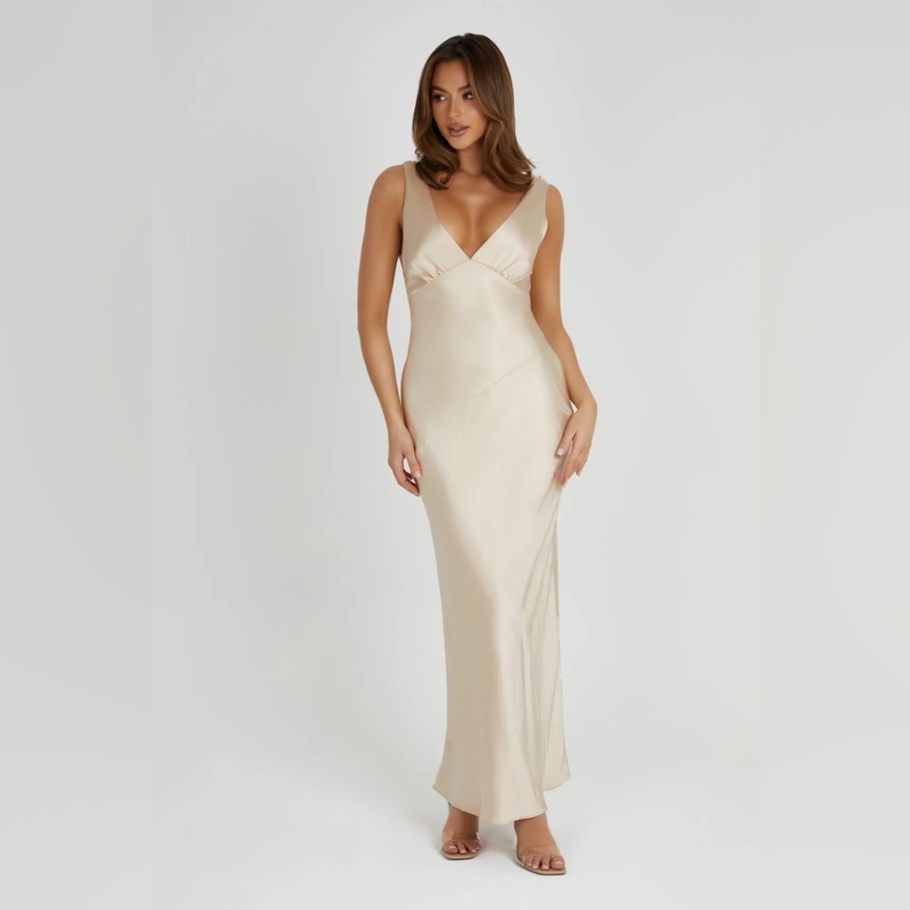 Nadia Maxi Satin Dress from Meshki